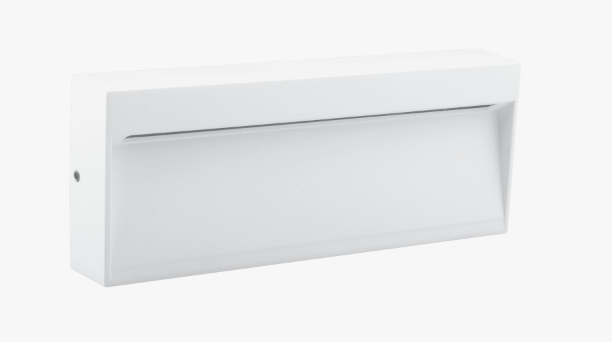 ZEKE 8W 12/24V 3CCT WHITE SURFACE RECTANGULAR WALL LIGHT IP65
